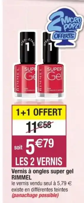 Cora x Carrefour Vernis à ongles super gel rimmel offre