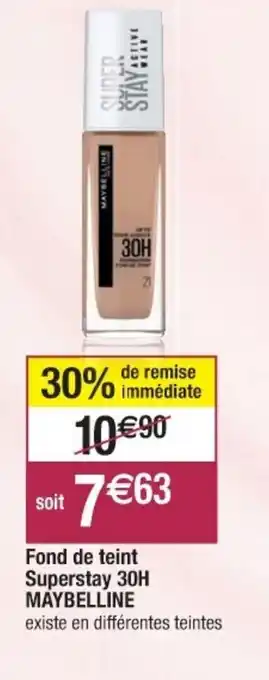 Fond de teint suprstay 30H maybelline