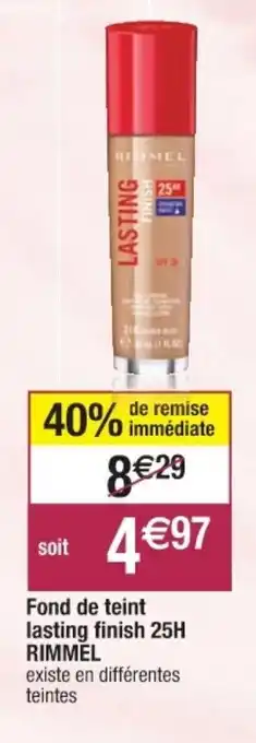 Fond de teint lasting finish 25H rimmel