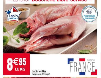 Cora x Carrefour Lapin entier offre