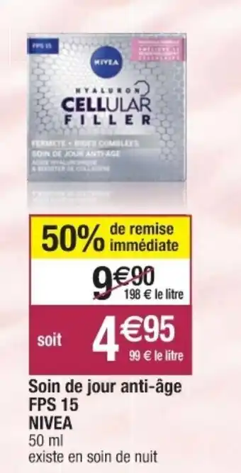 Cora x Carrefour Soin de jour anti-âge FPS 15 nivea offre