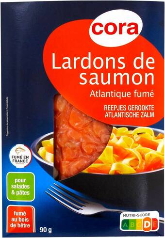 Match Cora lardons de saumon fumé offre