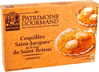 Match Patrimoine gourmand coquilles saint-jacques cuisinées offre