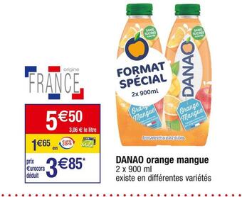 Cora x Carrefour Danao danao orange mangue offre