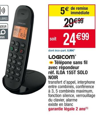 Cora x Carrefour Logicom télépone sans fil offre