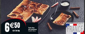 Cora x Carrefour Tarte fine aux pommes offre