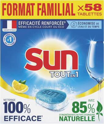 Sun tablettes lave-vaisselle