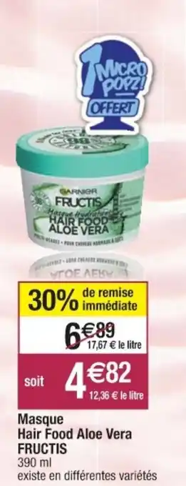 Masque hair food aloe vera