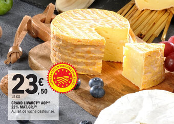 E.Leclerc GRAND LIVAROT(¹) AOP(4) 22% MAT.GR.(3) offre