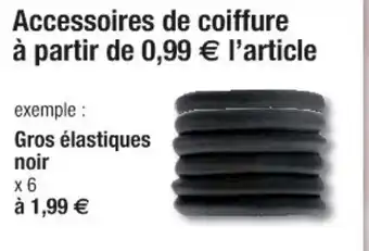 Cora x Carrefour Gros élastiques noir offre