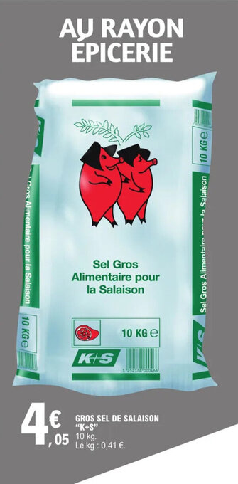 E.Leclerc GROS SEL DE SALAISON "K+S" offre