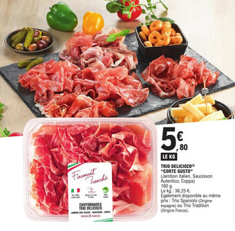 E.Leclerc TRIO DELICIOZO (²) "CORTE GUSTO" offre