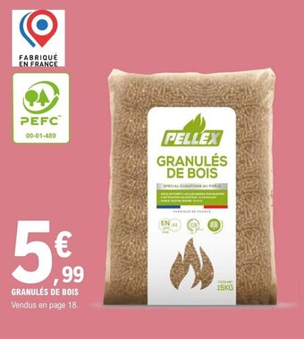 E.Leclerc GRANULÉS DE BOIS offre