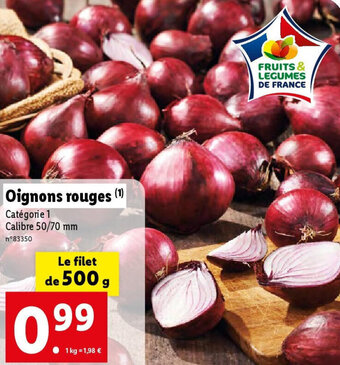 Lidl Oignons rouges (¹) offre