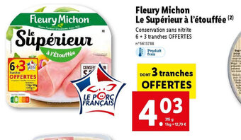 Lidl Fleury Michon Le Supérieur à l'étouffée (²) offre