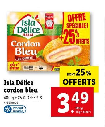 Lidl Isla Délice cordon bleu offre