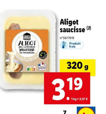 Lidl Aligot saucisse (2) offre