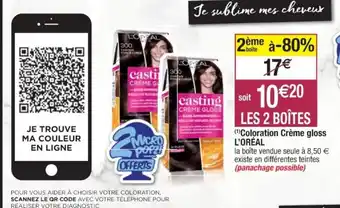 Coloration crème gloss