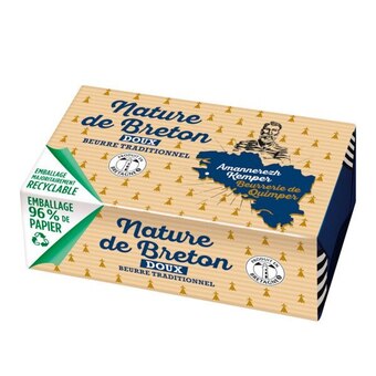 Auchan Beurre nature de breton candia offre