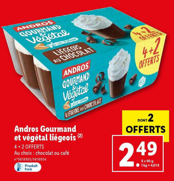 Lidl Andros Gourmand et végétal liégeois (2) offre