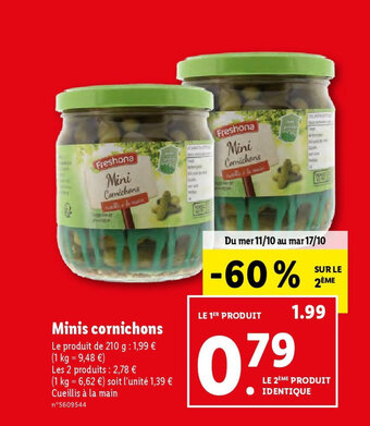 Minis cornichons