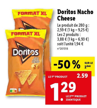 Lidl Doritos Nacho Cheese offre