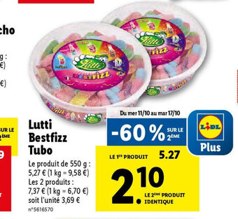 Lutti Bestfizz Tubo