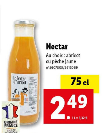 Lidl Nectar offre