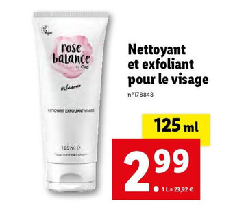 Lidl Nettoyant et exfoliant pour le visage offre