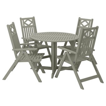 IKEA Bondholmen table+4 chais doss régl, extérieur, teinté gris offre