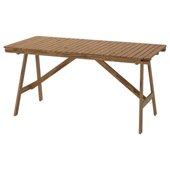 IKEA Falholmen table, extérieur, teinté brun clair, 153x73 cm offre