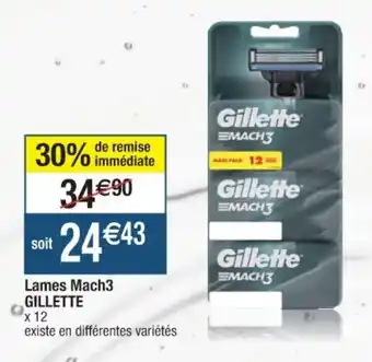 Cora x Carrefour Lames mach3 gillette offre
