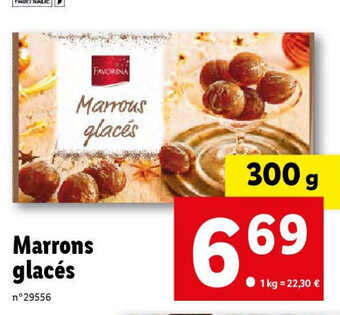 Lidl Marrons glacés offre