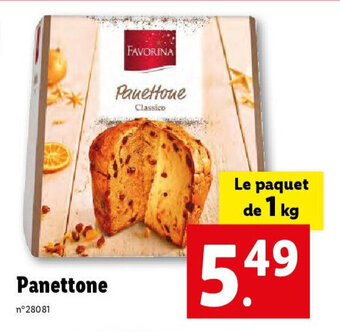 Lidl Panettone offre
