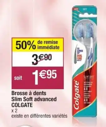 Cora x Carrefour Brosse à dents slim soft advanced offre