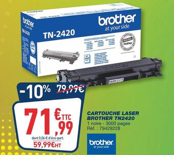 Bureau Vallée Brother cartouche laser tn2420 offre