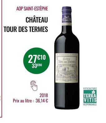 Nicolas Château tour des termes aop saint estèphe offre
