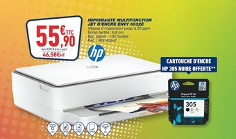 Bureau Vallée Hp imprimante multifonction jet d’encre envy 6032e offre