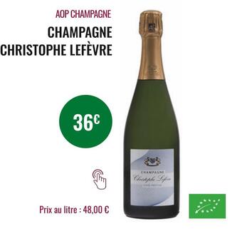 Nicolas Christophe lefèvre aop champagne offre