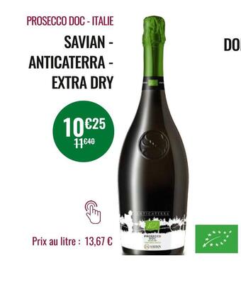 Nicolas Savian anticaterra prosecco doc italie extra dry offre