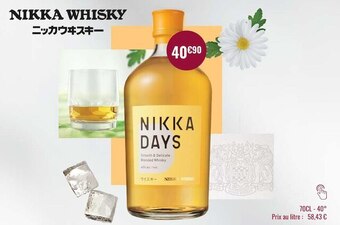 Nicolas Nikka whisky offre