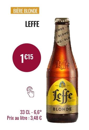 Nicolas Leffe bière blonde offre