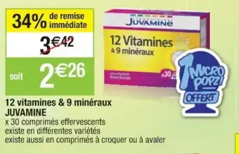 12 Vitamines & 9 minéraux juvamine