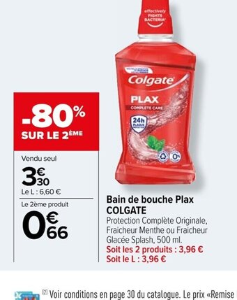 Carrefour Bain de bouche Plax COLGATE offre