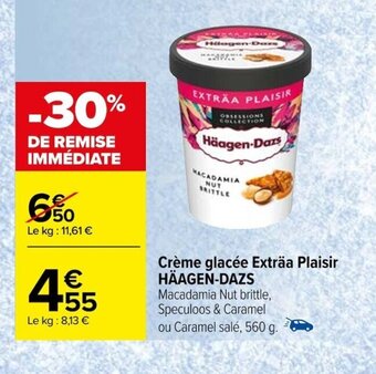 Carrefour Crème glacée Exträa Plaisir HÄAGEN-DAZS offre