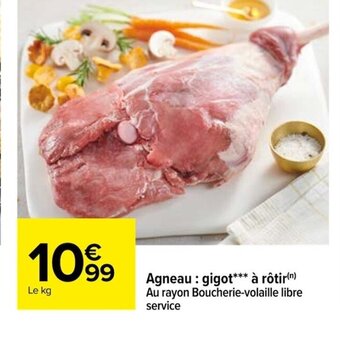 Carrefour Agneau gigot à rôtir offre