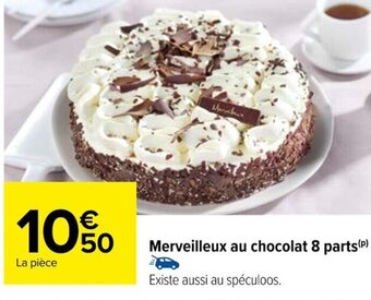 Carrefour Merveilleux au chocolat 8 parts offre