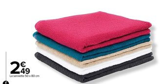 Carrefour Linge de toilette offre