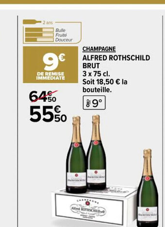 Carrefour Market CHAMPAGNE ALFRED ROTHSCHILD BRUT offre