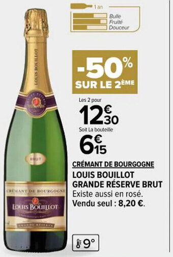Carrefour Market LOUIS BOUILLOT Grande reserve brut offre